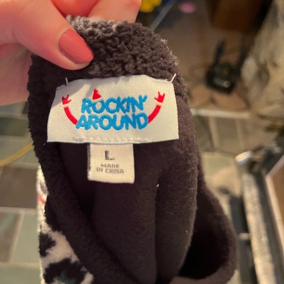 Rockin Round Sherpa Christmas Shirt L - Picture 3 of 4